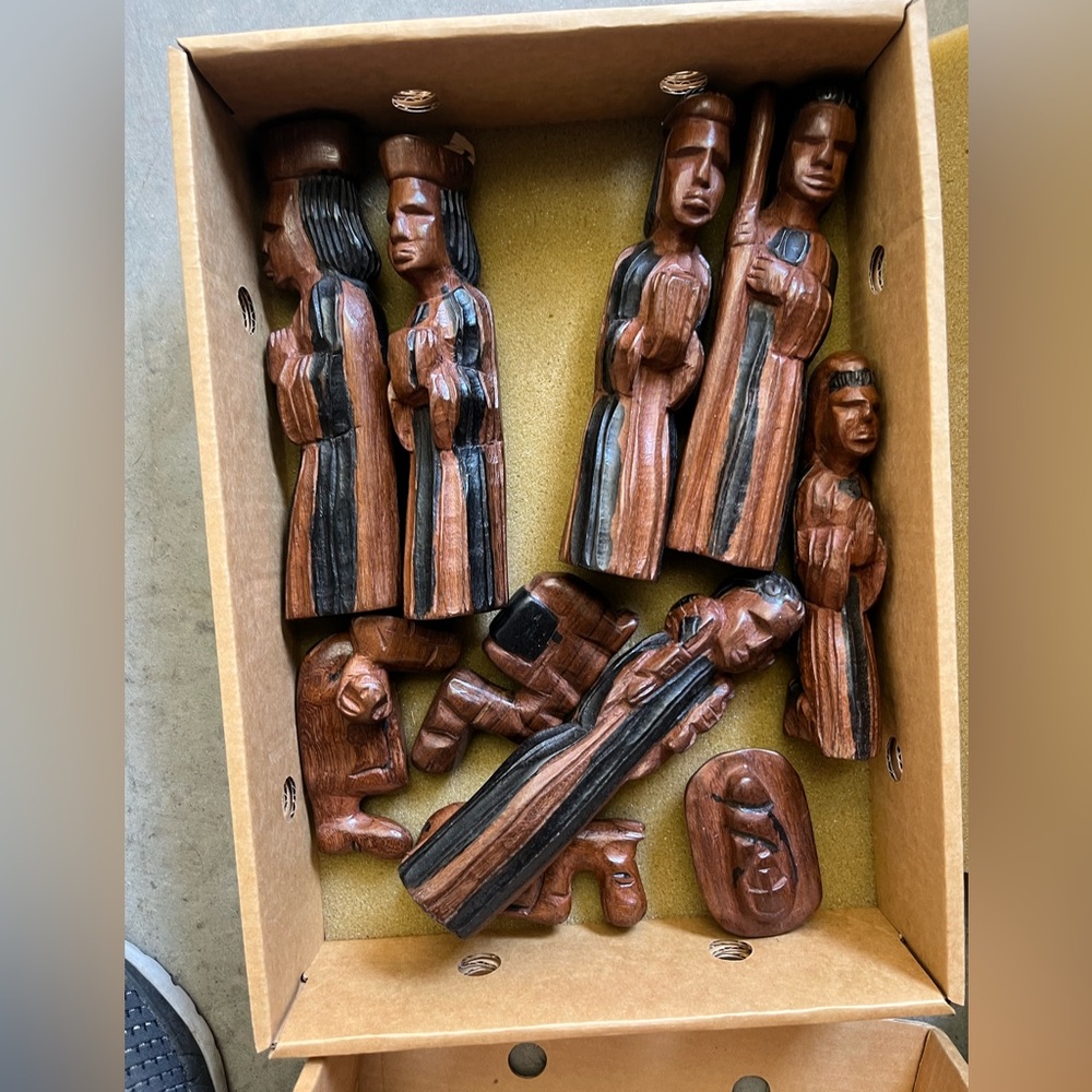 Nativity wood scene